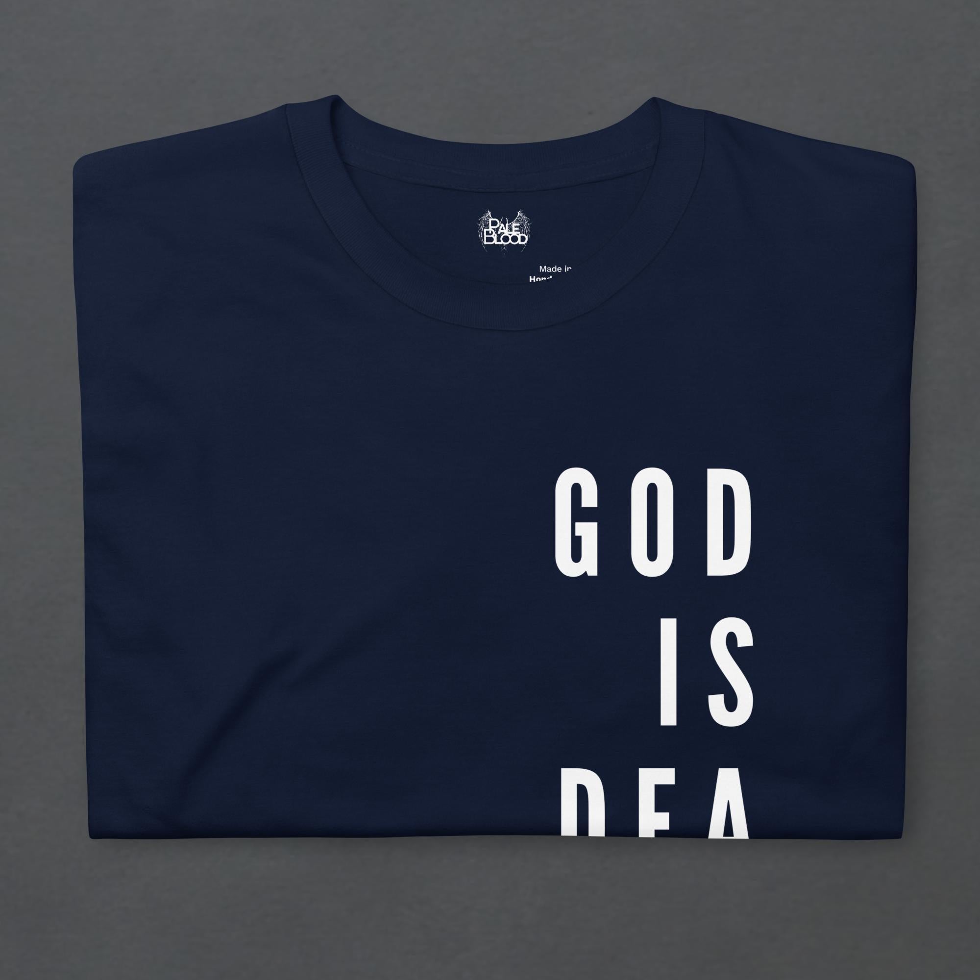 God is Dead Goth Minimalist Unisex T-Shirt - ["apparel","god is dead","men","t-shirt","tee","tshirt","unisex","women"] | Pale Blood Store
