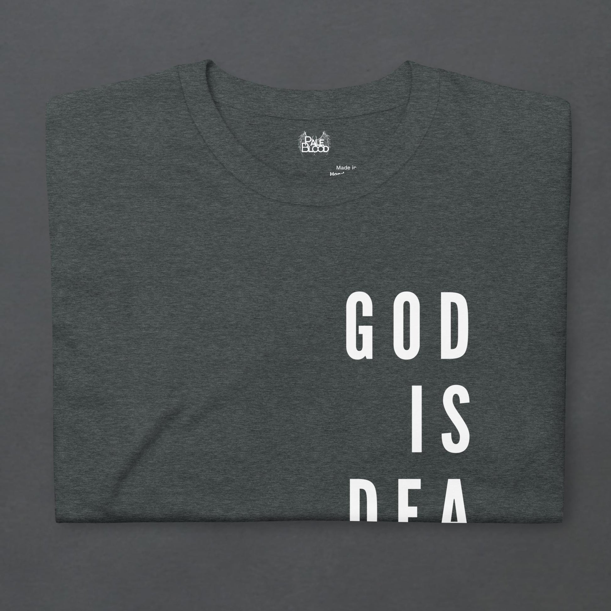 God is Dead Goth Minimalist Unisex T-Shirt - ["apparel","god is dead","men","t-shirt","tee","tshirt","unisex","women"] | Pale Blood Store