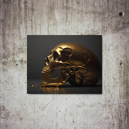 Golden Death Neo Goth Metal Prints - Pale Blood Store