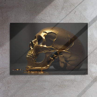 Golden Death Neo Goth Metal Prints - Pale Blood Store