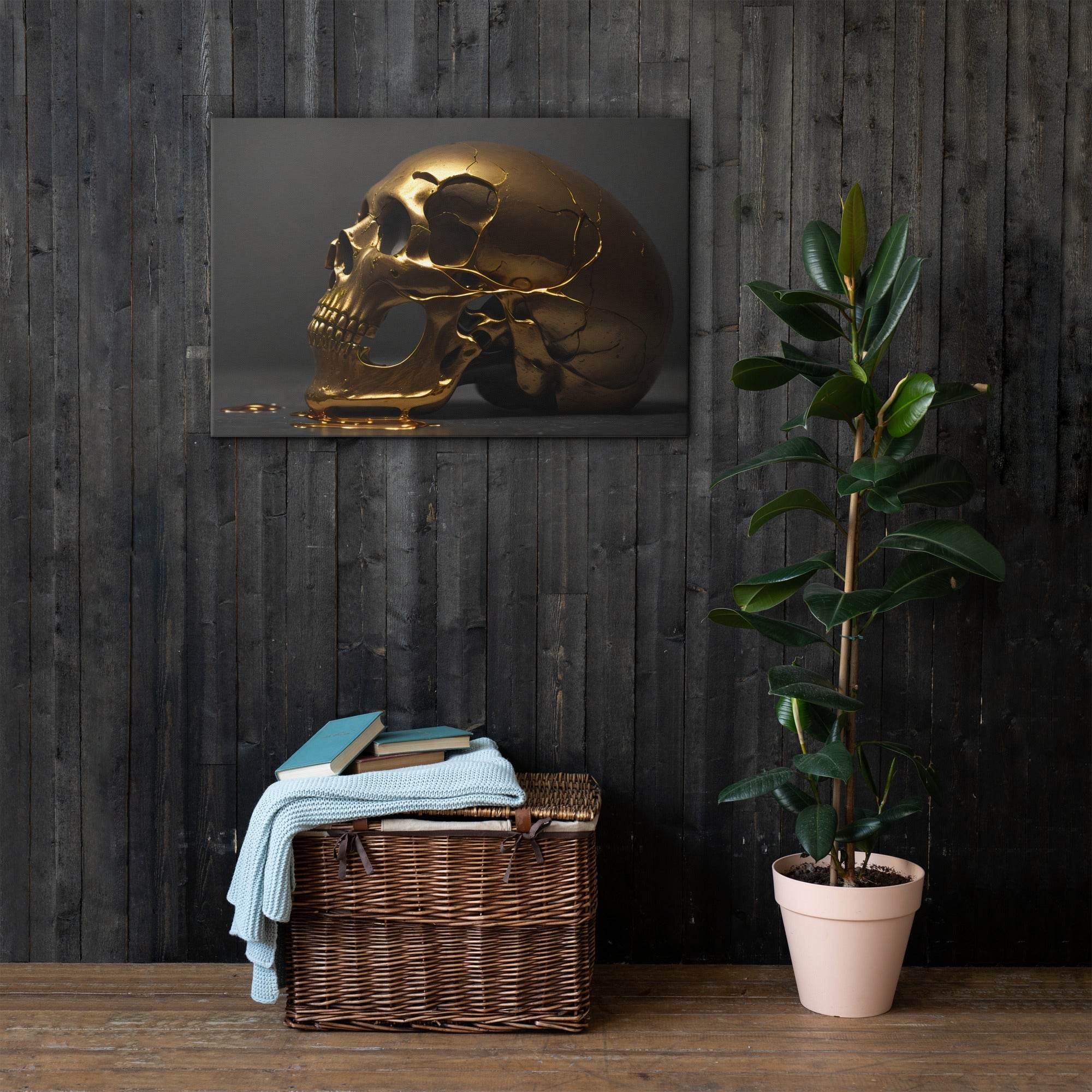 Golden Death Neo Goth Thin Canvas - Pale Blood Store