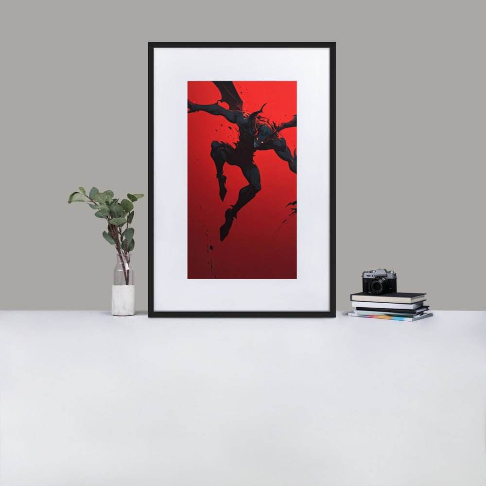Hell's Herald Neo Goth Framed Poster With Mat - Pale Blood Store