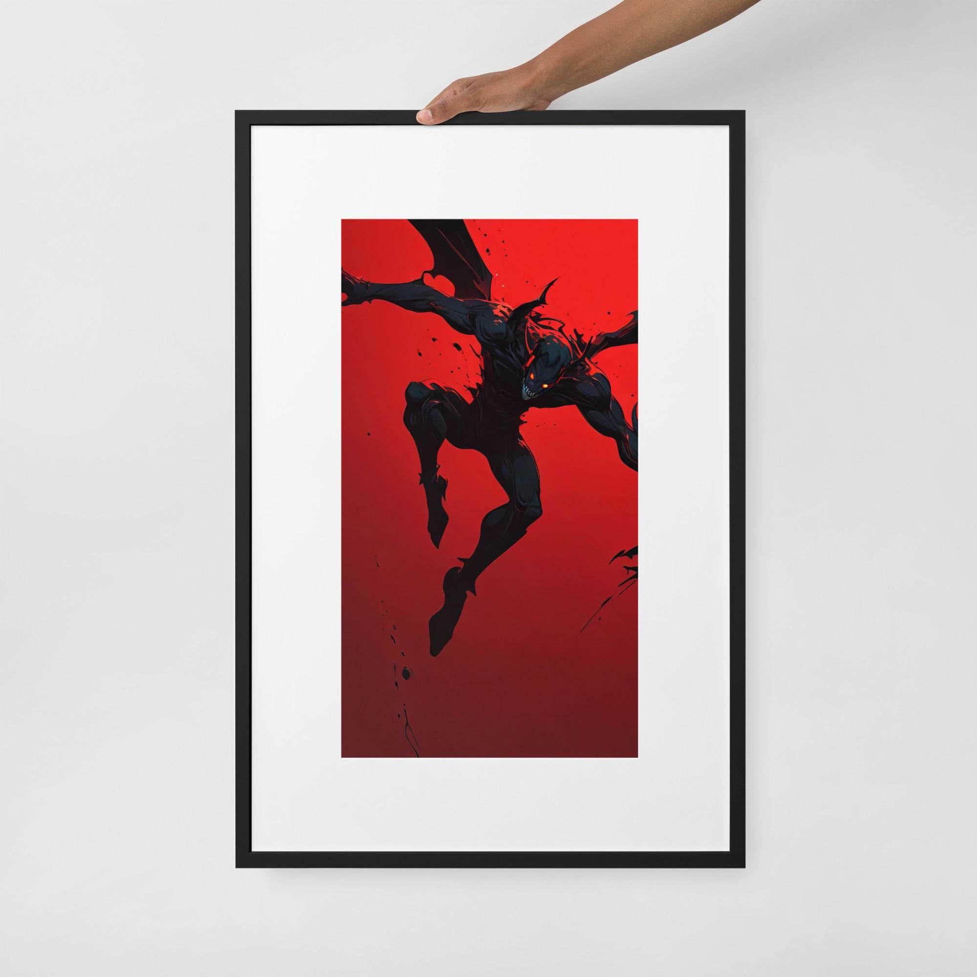 Hell's Herald Neo Goth Framed Poster With Mat - Pale Blood Store