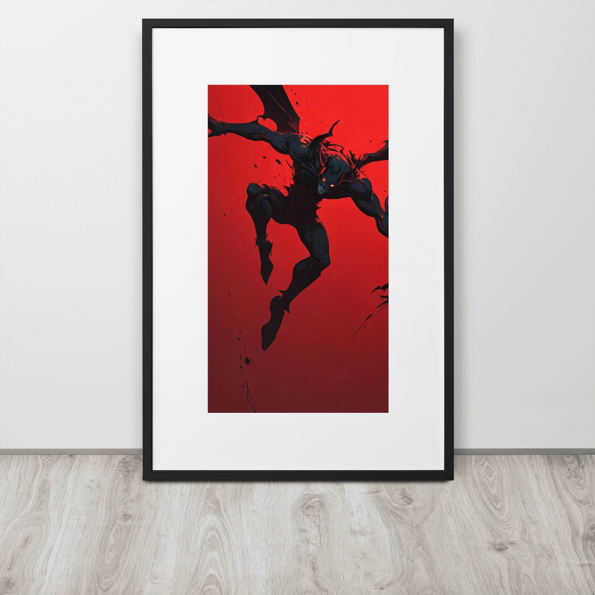 Hell's Herald Neo Goth Framed Poster With Mat - Pale Blood Store