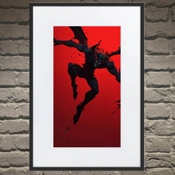 Hell's Herald Neo Goth Framed Poster With Mat - Pale Blood Store