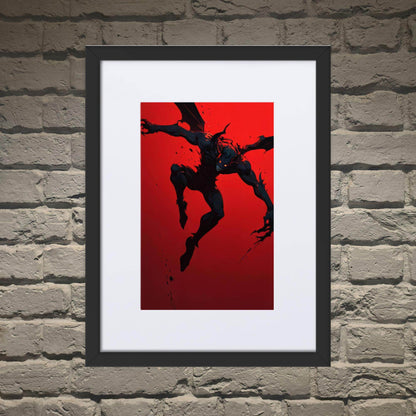Hell's Herald Neo Goth Framed Poster With Mat - Pale Blood Store