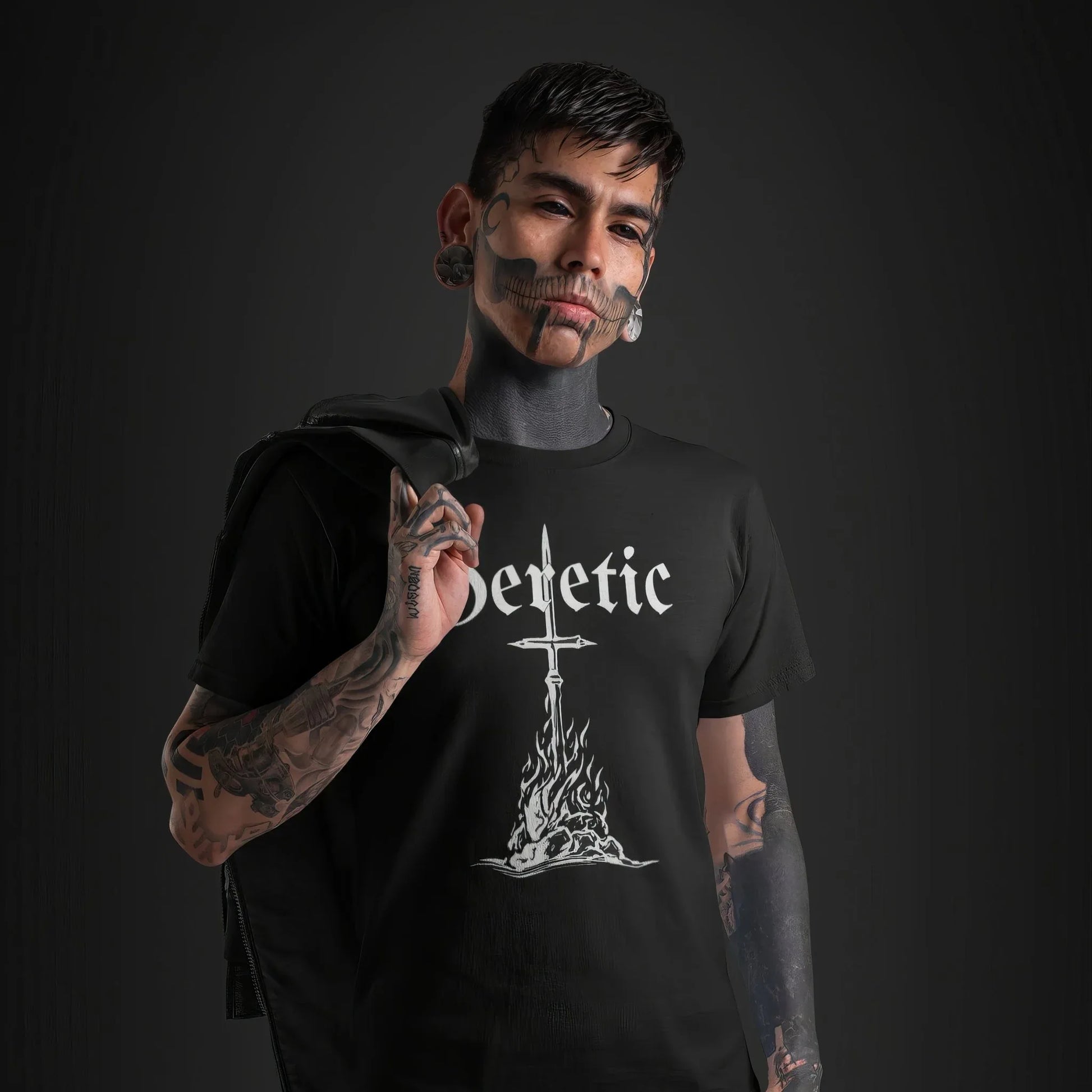 Heretic Black Metal Style Unisex T-Shirt - Pale Blood Store