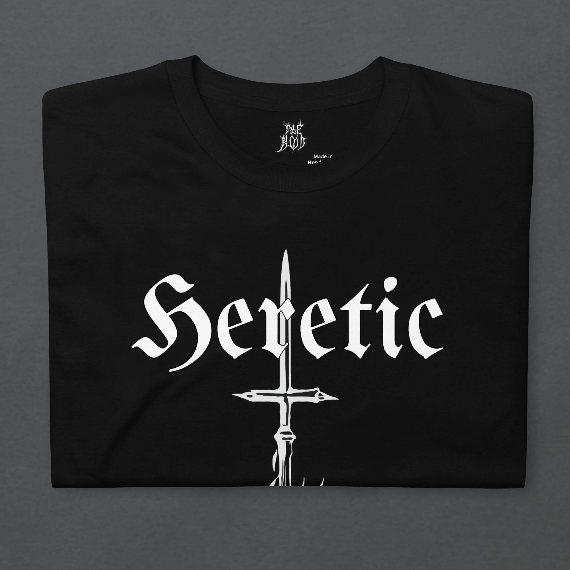 Heretic Black Metal Style Unisex T-Shirt - Pale Blood Store