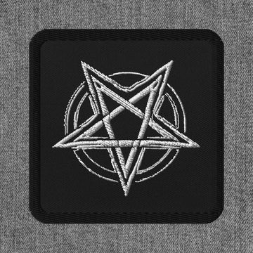 Pentagram Black Metal Style Embroidered Patches - Pale Blood Store