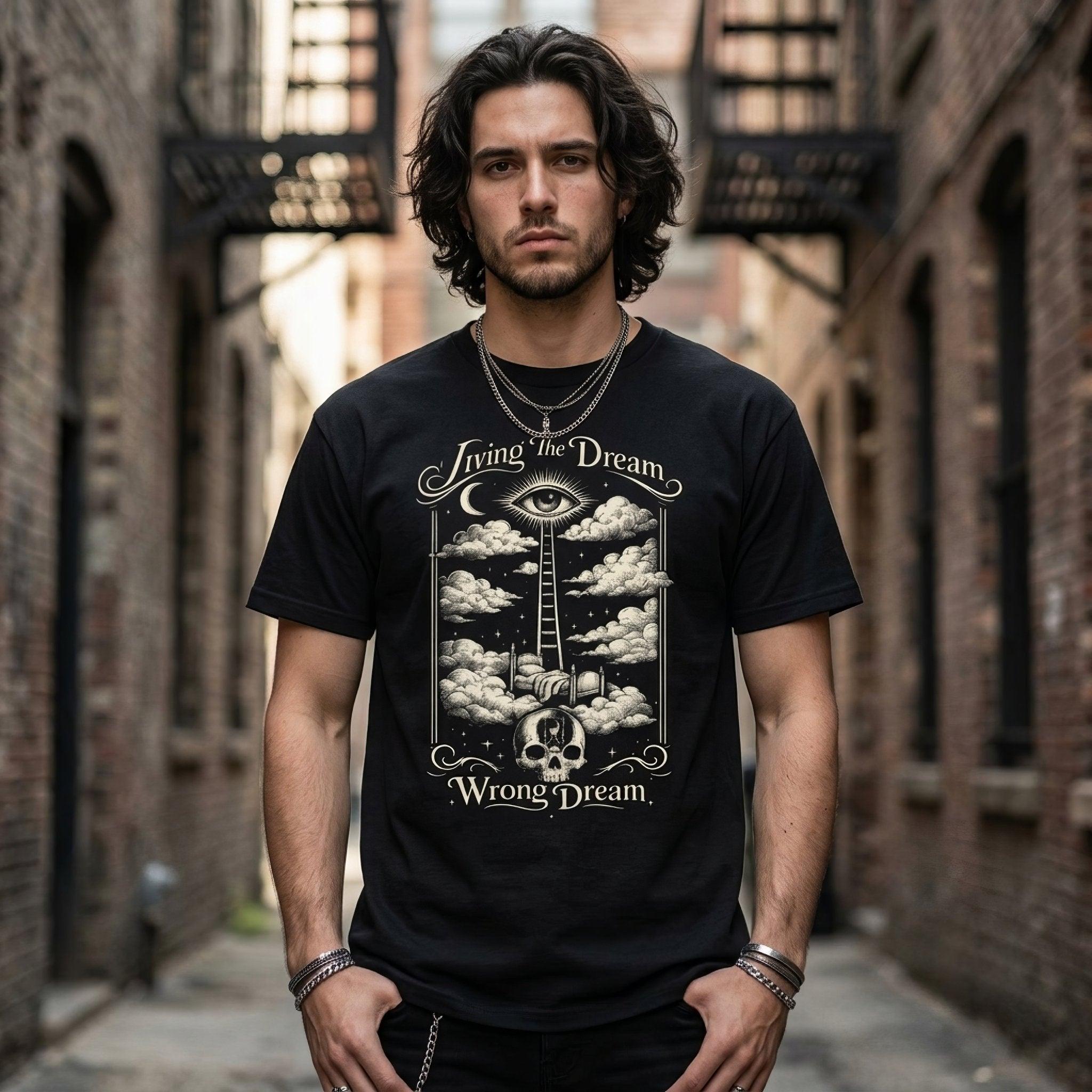 Living the Dream Unisex T-Shirt - ["apparel","dark humor","t shirt","tee","unisex"] | Pale Blood Store