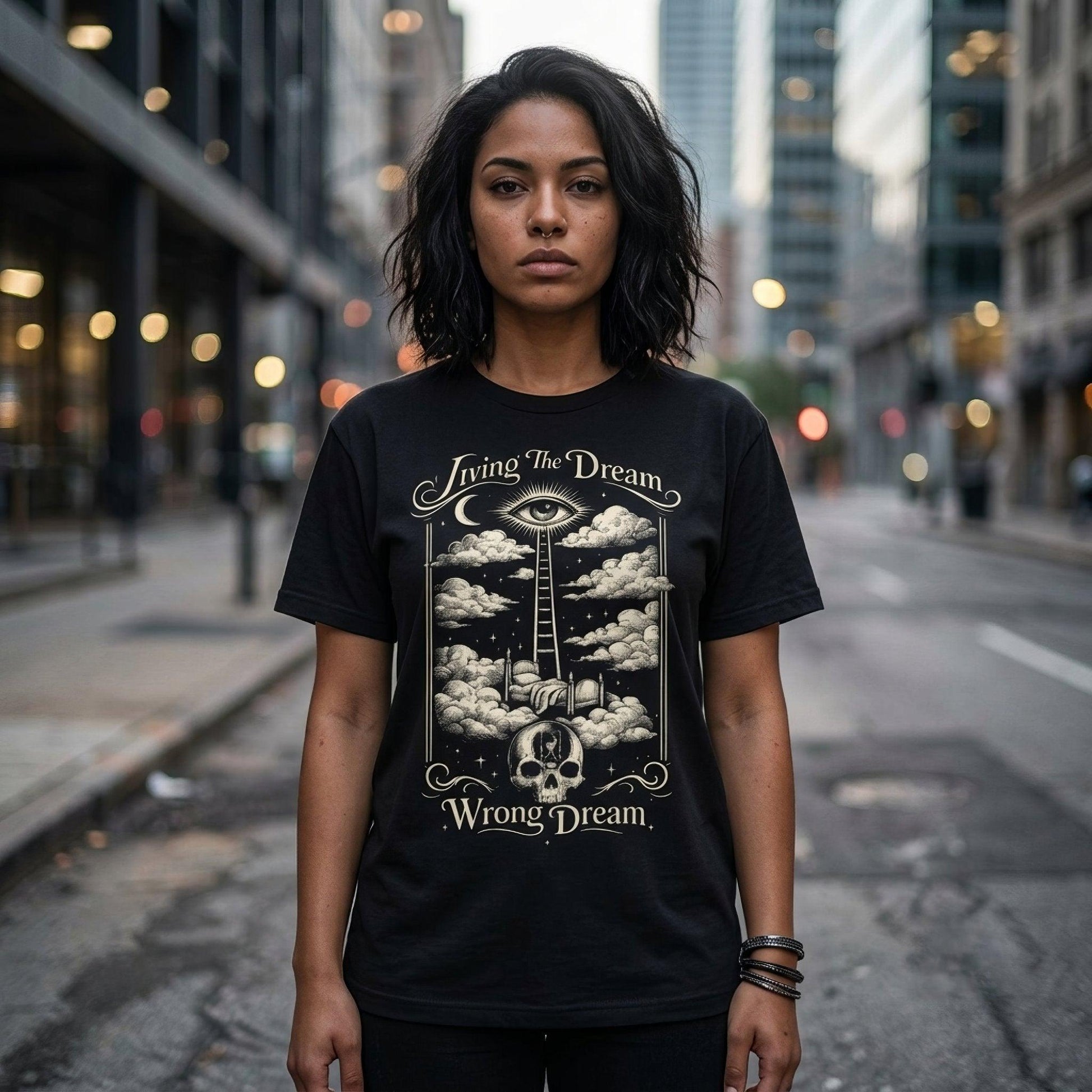 Living the Dream Unisex T-Shirt - ["apparel","dark humor","t shirt","tee","unisex"] | Pale Blood Store