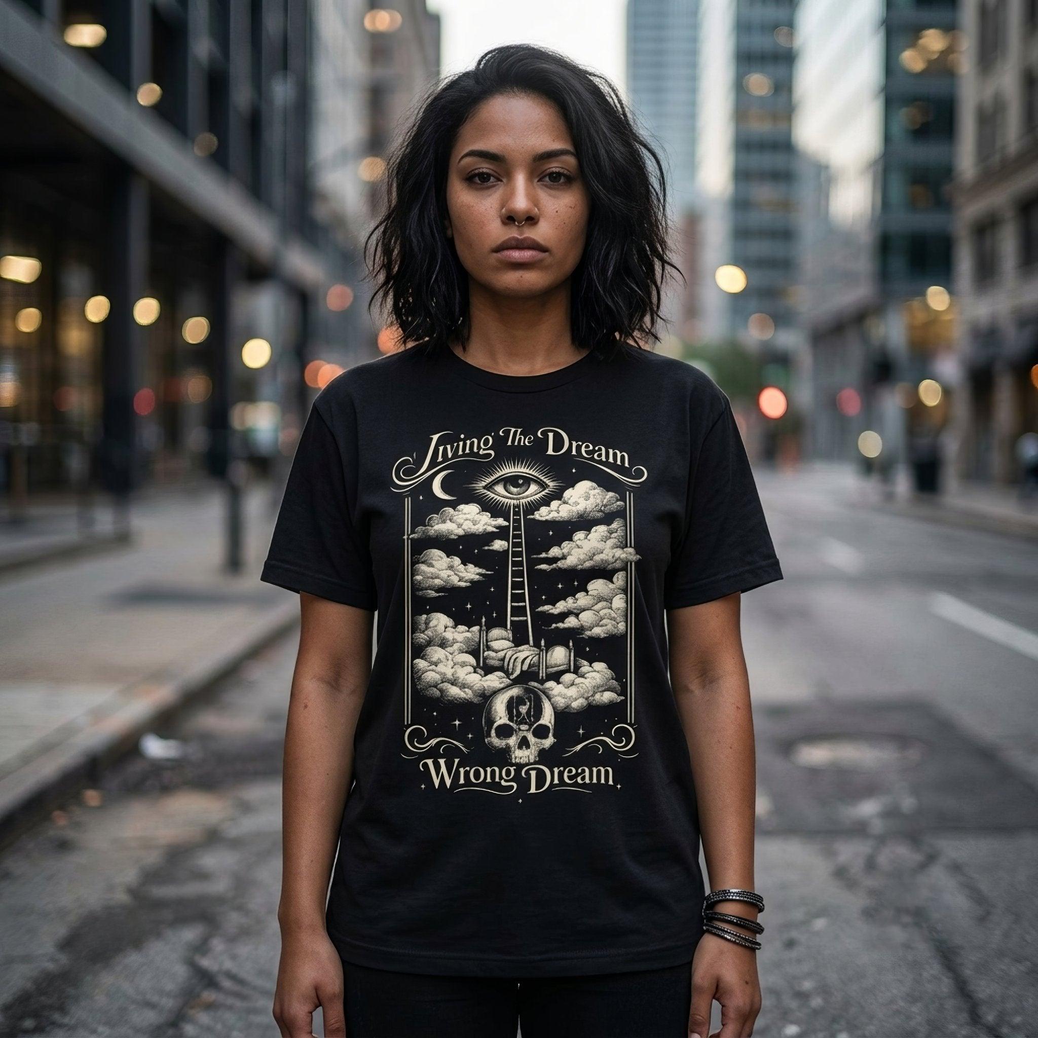 Living the Dream Unisex T-Shirt - ["apparel","dark humor","t shirt","tee","unisex"] | Pale Blood Store