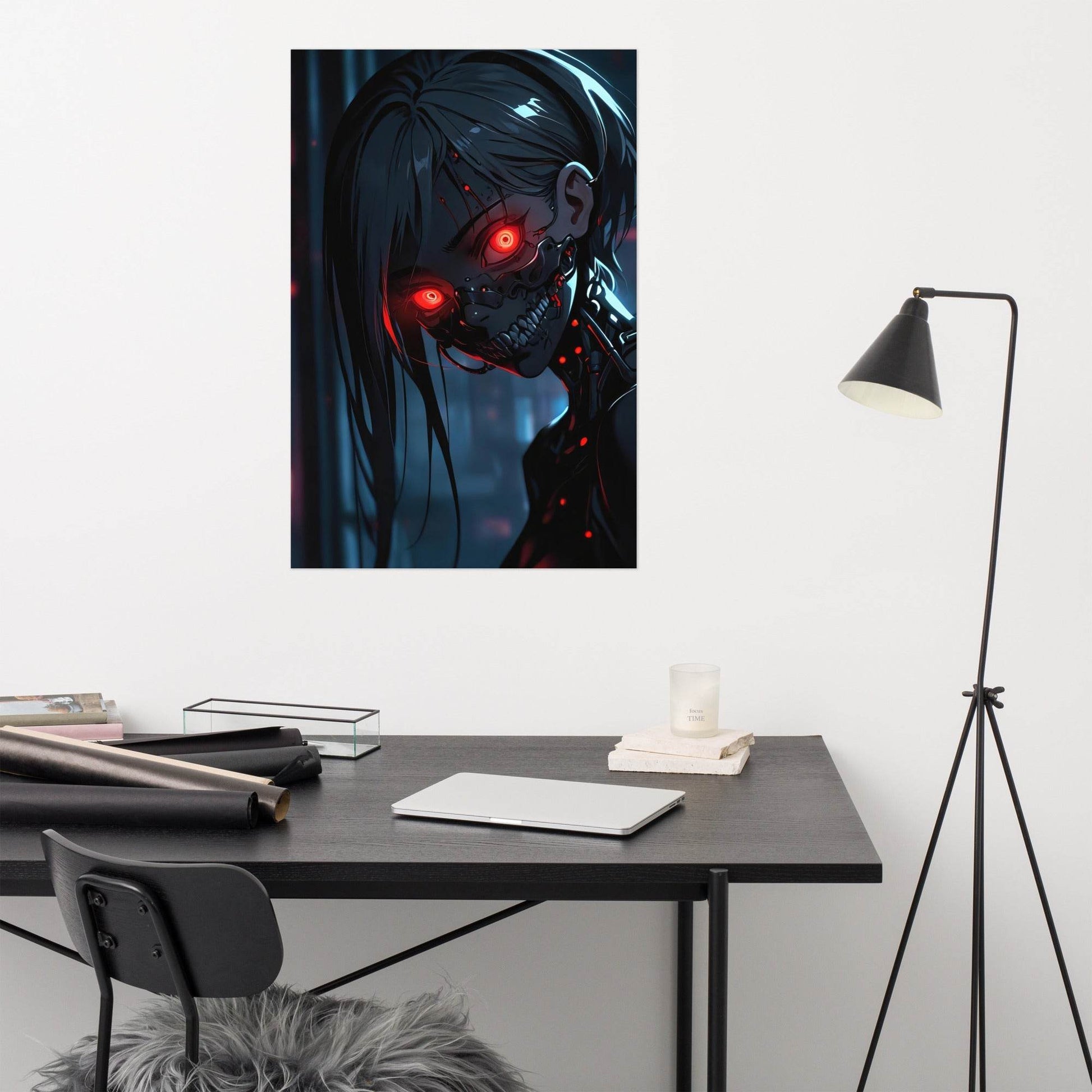 Mechanical Maiden Cyber Goth Aesthetic Poster - Pale Blood Store