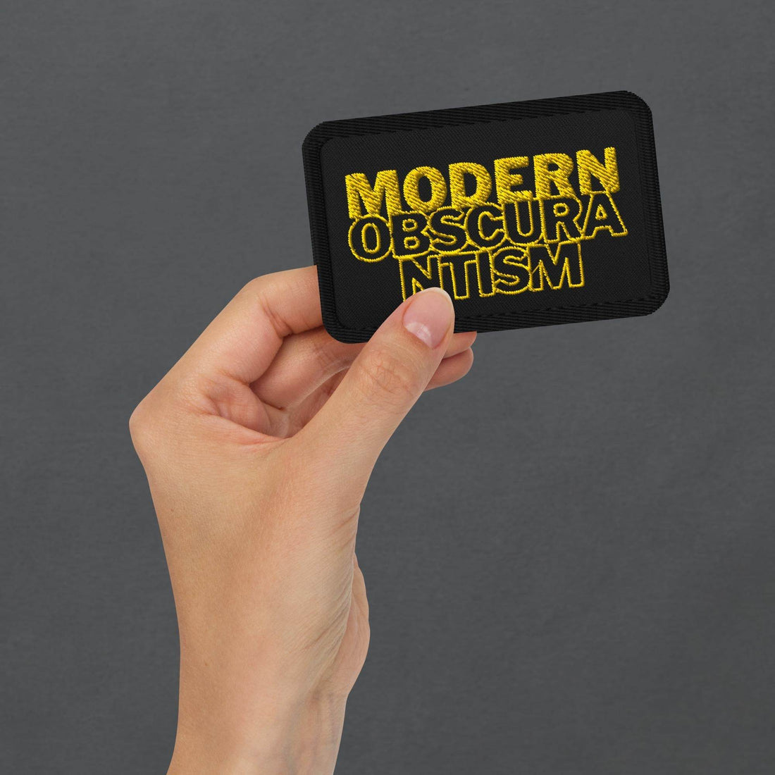 Modern Obscurantism Goth Embroidered Patches - Pale Blood Store