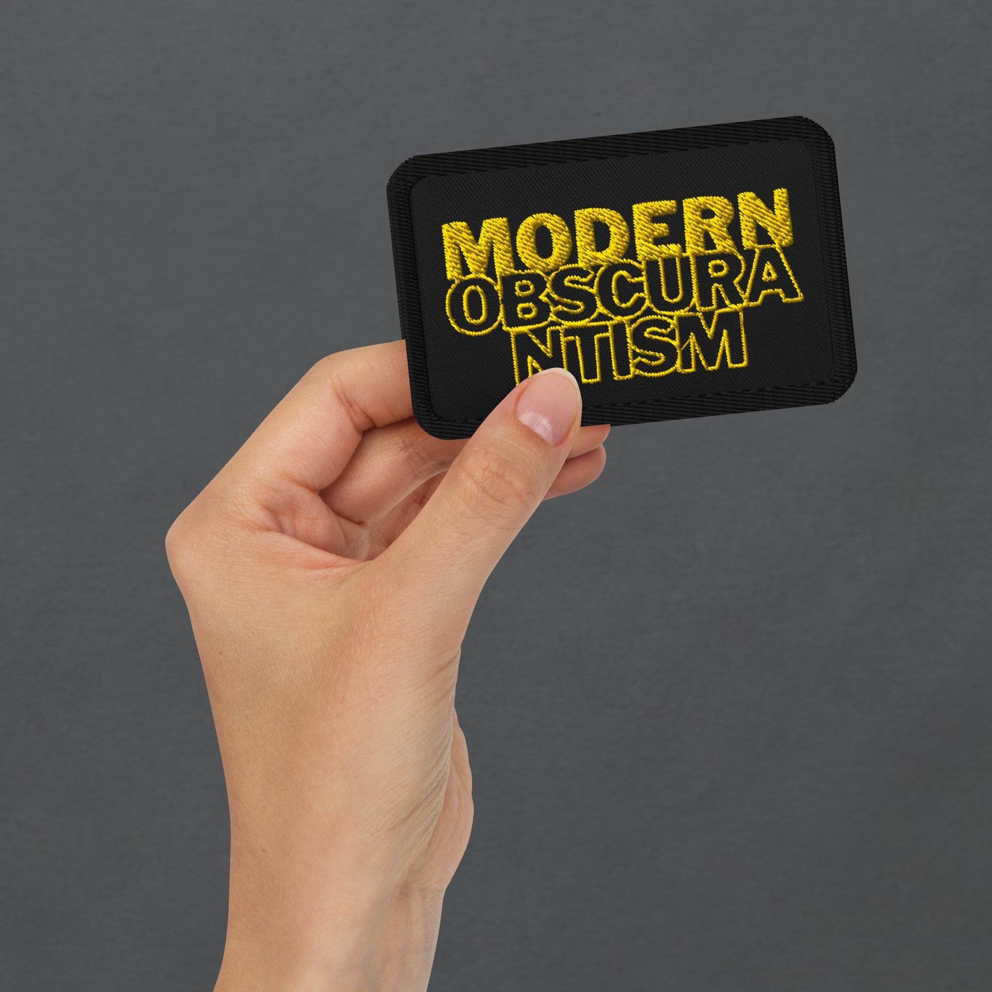 Modern Obscurantism Goth Embroidered Patches - Pale Blood Store