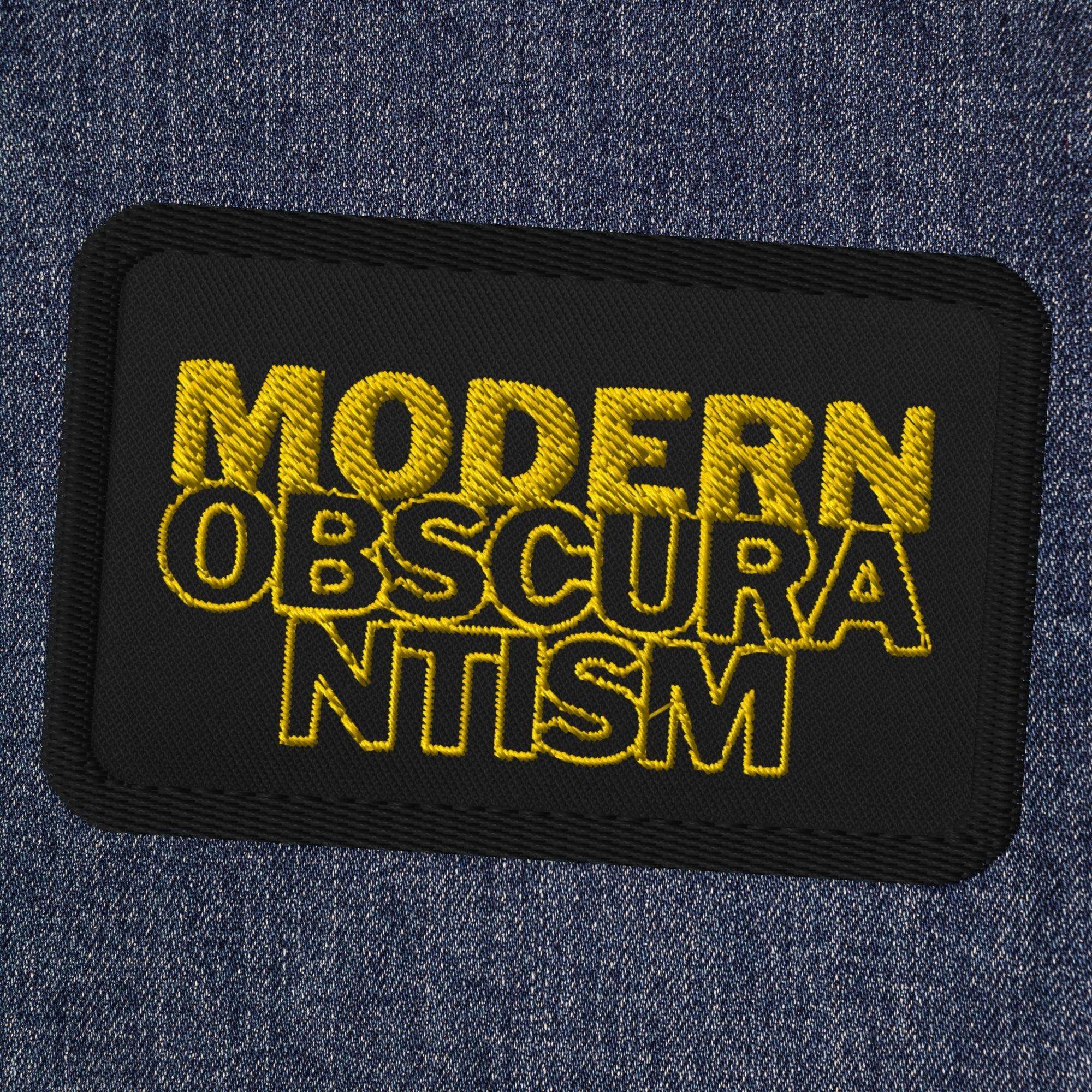 Modern Obscurantism Goth Embroidered Patches - Pale Blood Store