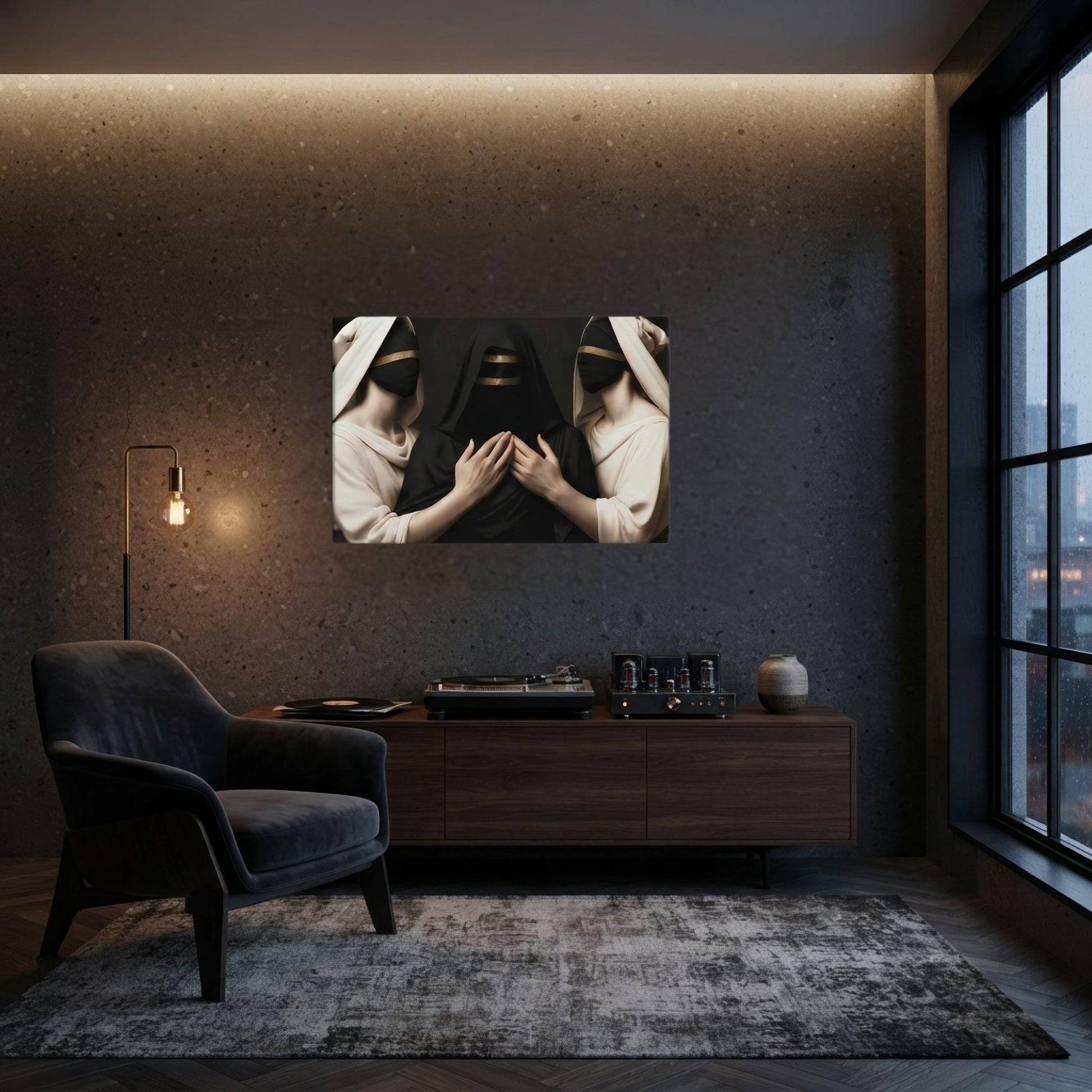 Muses of Doom Dark Aesthetic Canvas - ["canvas","decor","doom","muses"] | Pale Blood Store