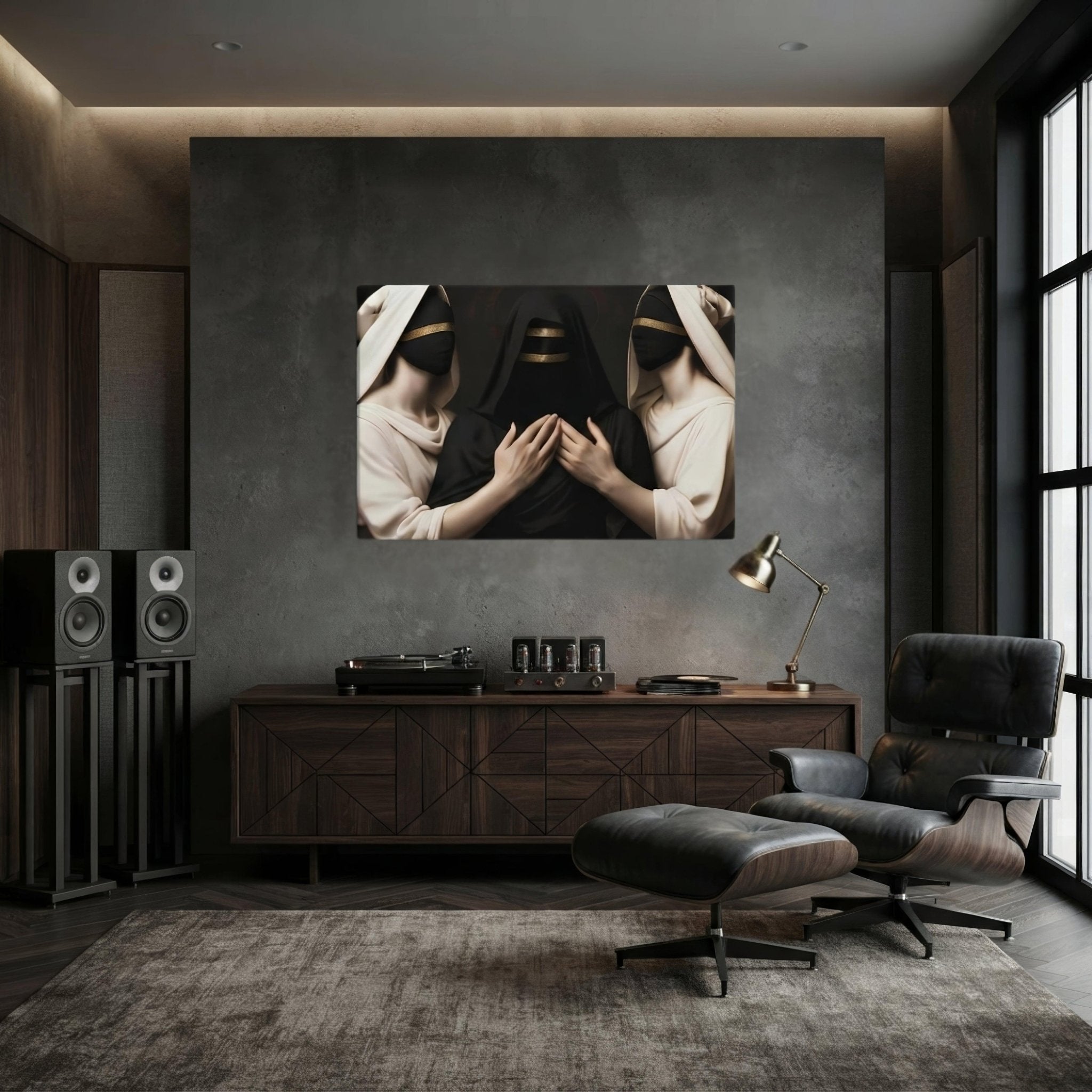 Muses of Doom Dark Aesthetic Canvas - ["canvas","decor","doom","muses"] | Pale Blood Store