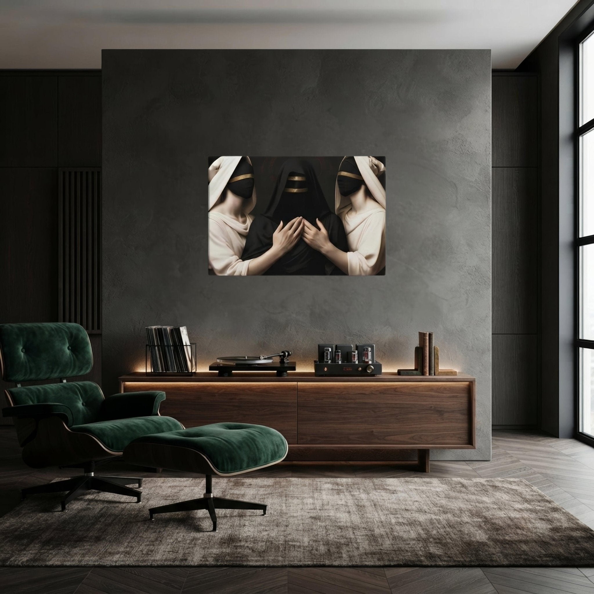 Muses of Doom Dark Aesthetic Canvas - ["canvas","decor","doom","muses"] | Pale Blood Store