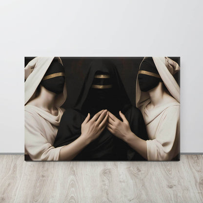 Muses of Doom Dark Aesthetic Canvas - Pale Blood Store