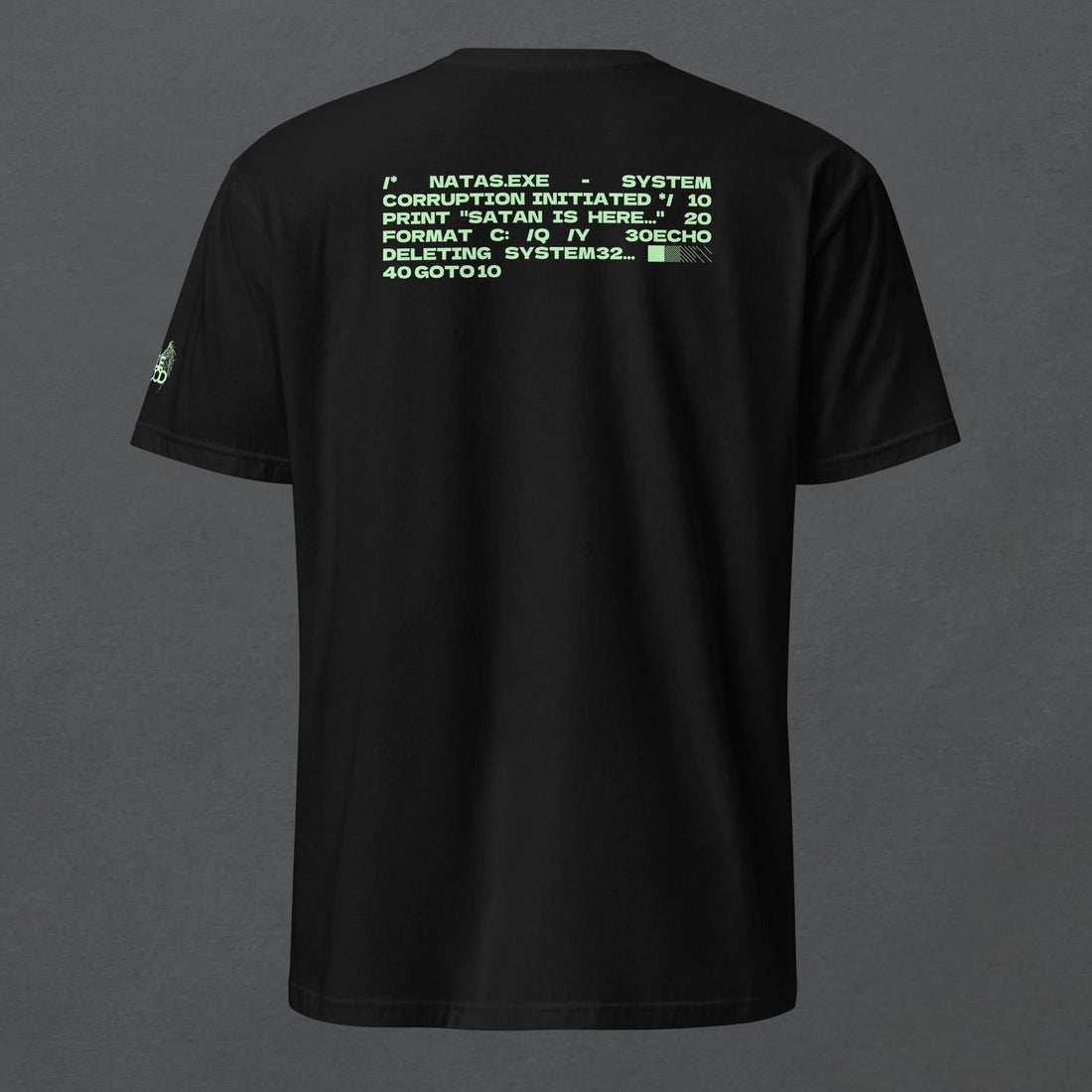 NATAS.EXE Glitch Virus Unisex T-Shirt - Pale Blood Store