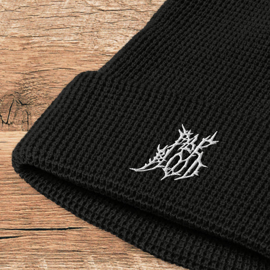 Pale Blood Black Metal Style Waffle Beanie - Pale Blood Store