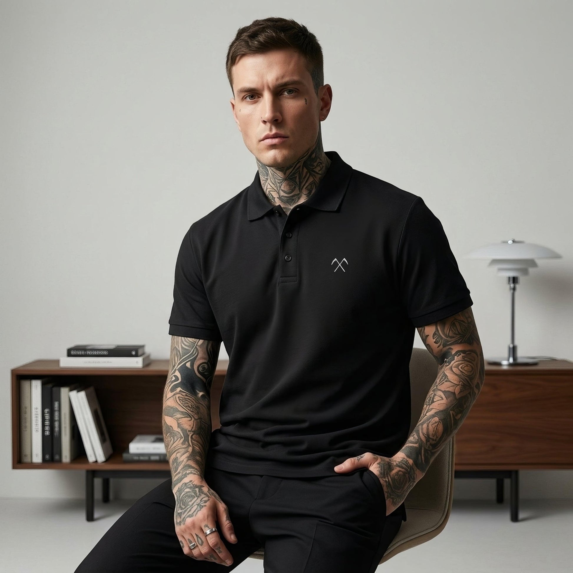 Pale Blood Corp Premium Pique Polo - Pale Blood Store