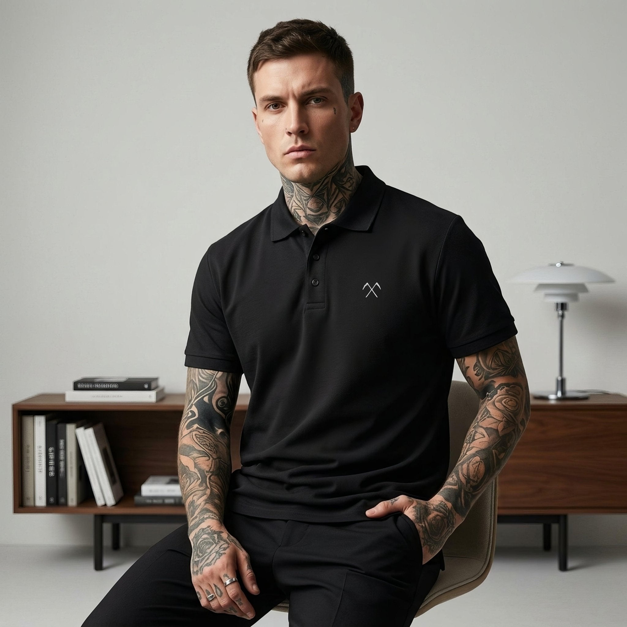 Pale Blood Corp Premium Pique Polo - Pale Blood Store