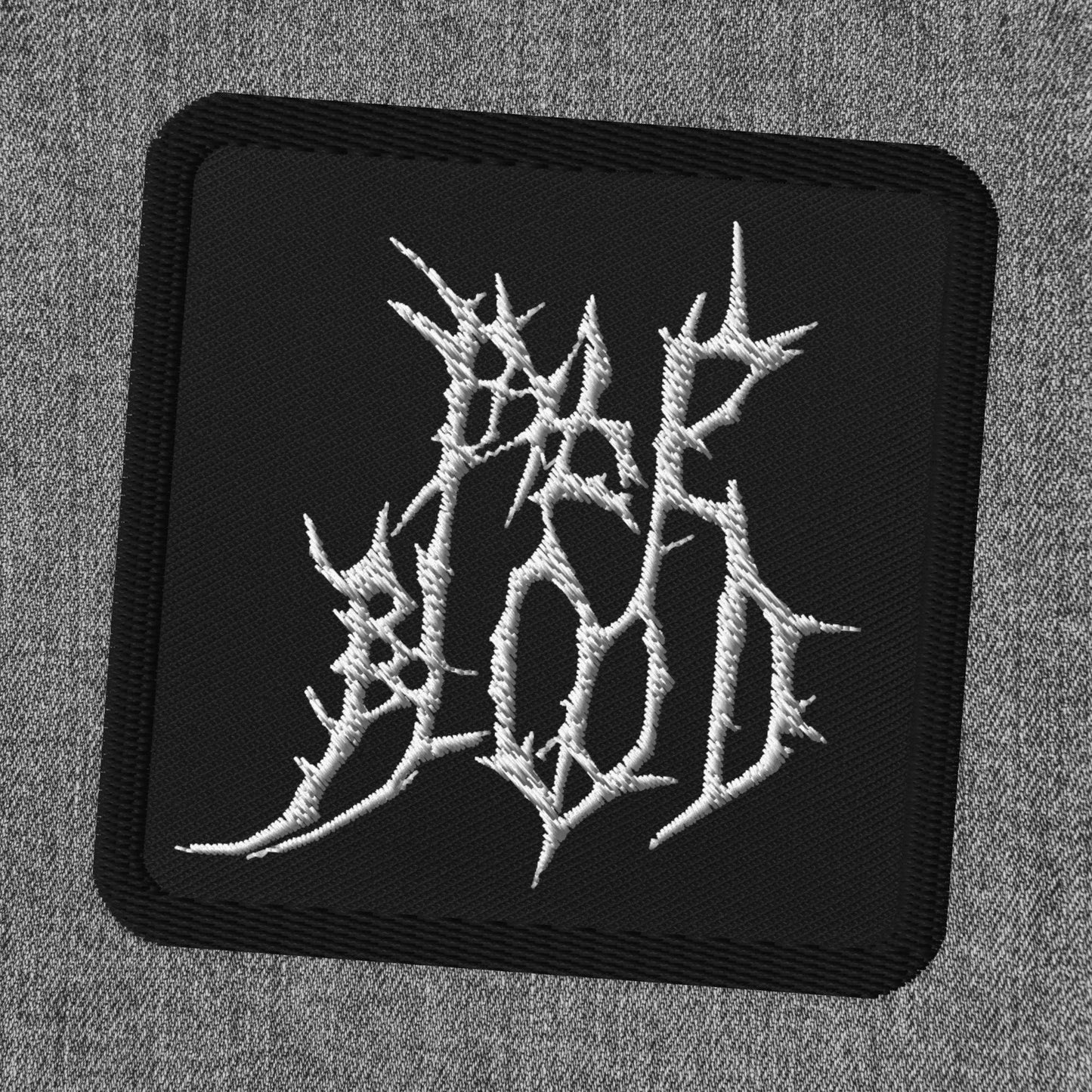 Pale Blood Logo Black Metal Style Embroidered Patch - Pale Blood Store