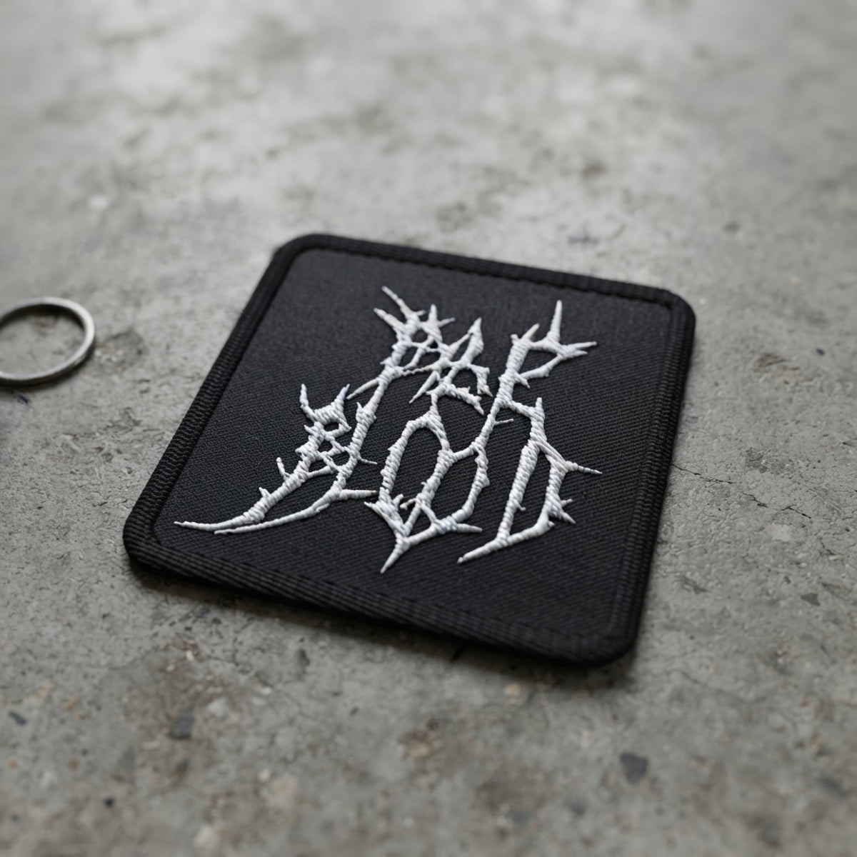 Pale Blood Logo Black Metal Style Embroidered Patch - Pale Blood Store