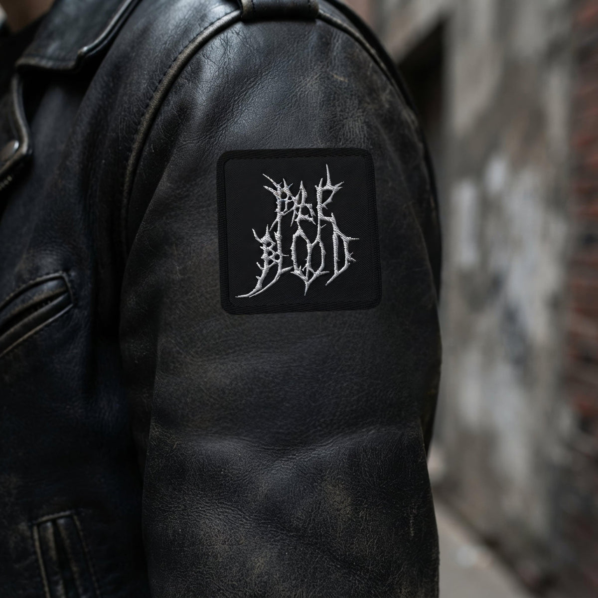 Pale Blood Logo Black Metal Style Embroidered Patch - Pale Blood Store
