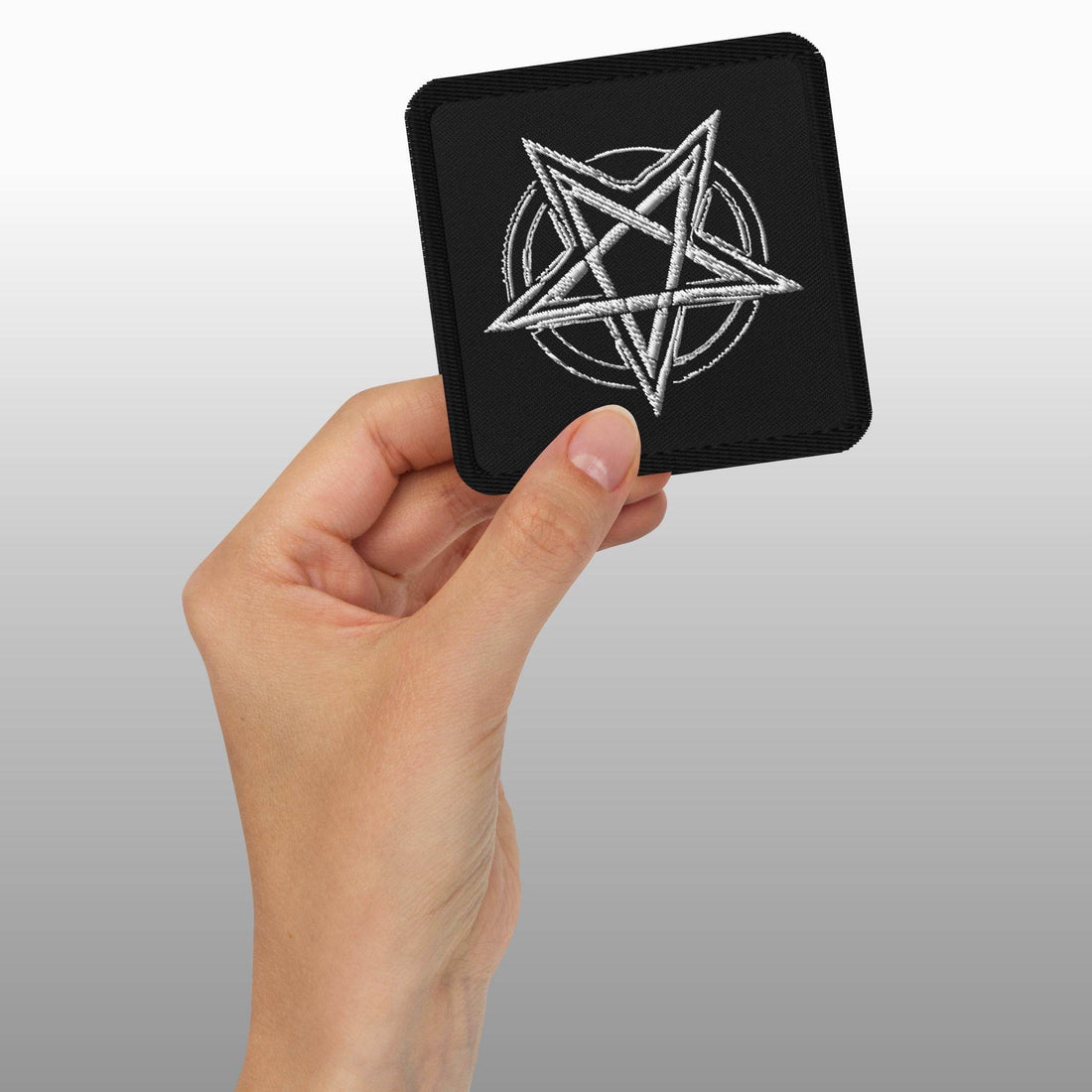 Pentagram Black Metal Style Embroidered Patches - Pale Blood Store