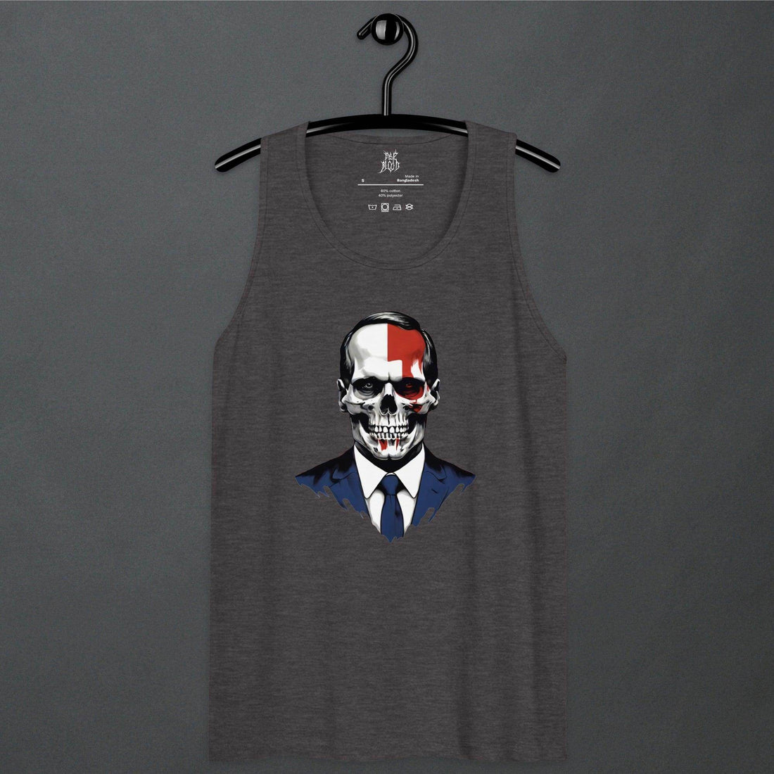 Politics Goth Punk Aesthetic Mens Premium Tank Top - Pale Blood Store