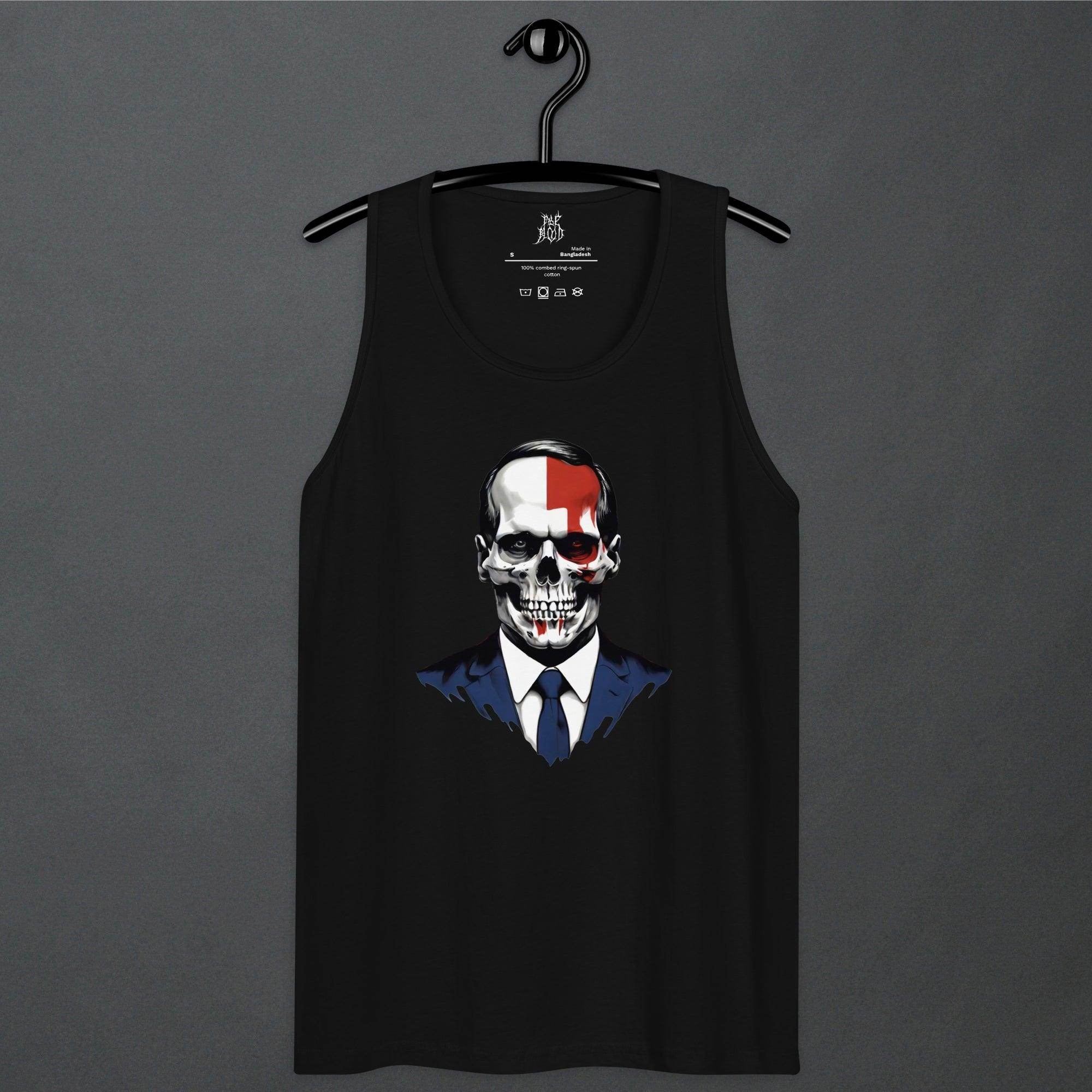 Politics Goth Punk Aesthetic Mens Premium Tank Top - Pale Blood Store
