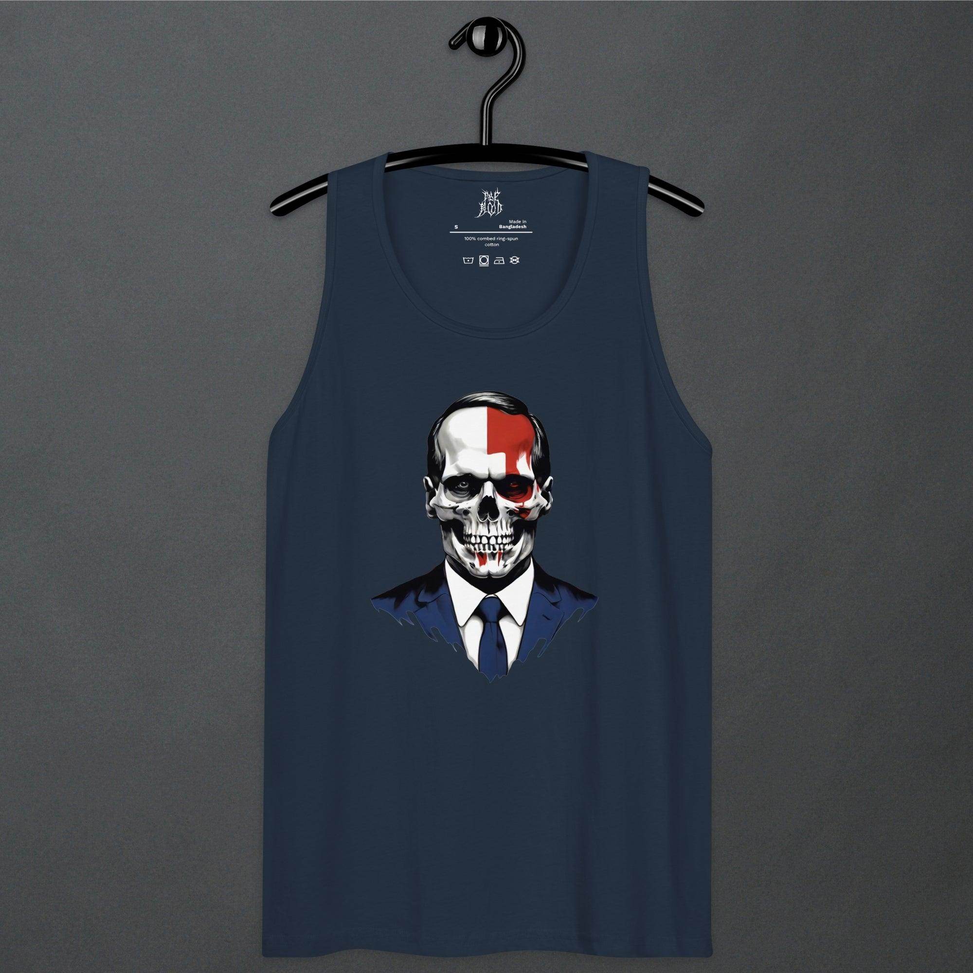Politics Goth Punk Aesthetic Mens Premium Tank Top - Pale Blood Store