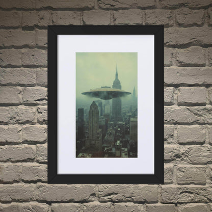 Recon Over Brooklyn Matte Paper Framed Poster With Mat - Pale Blood Store