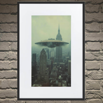 Recon Over Brooklyn Matte Paper Framed Poster With Mat - Pale Blood Store