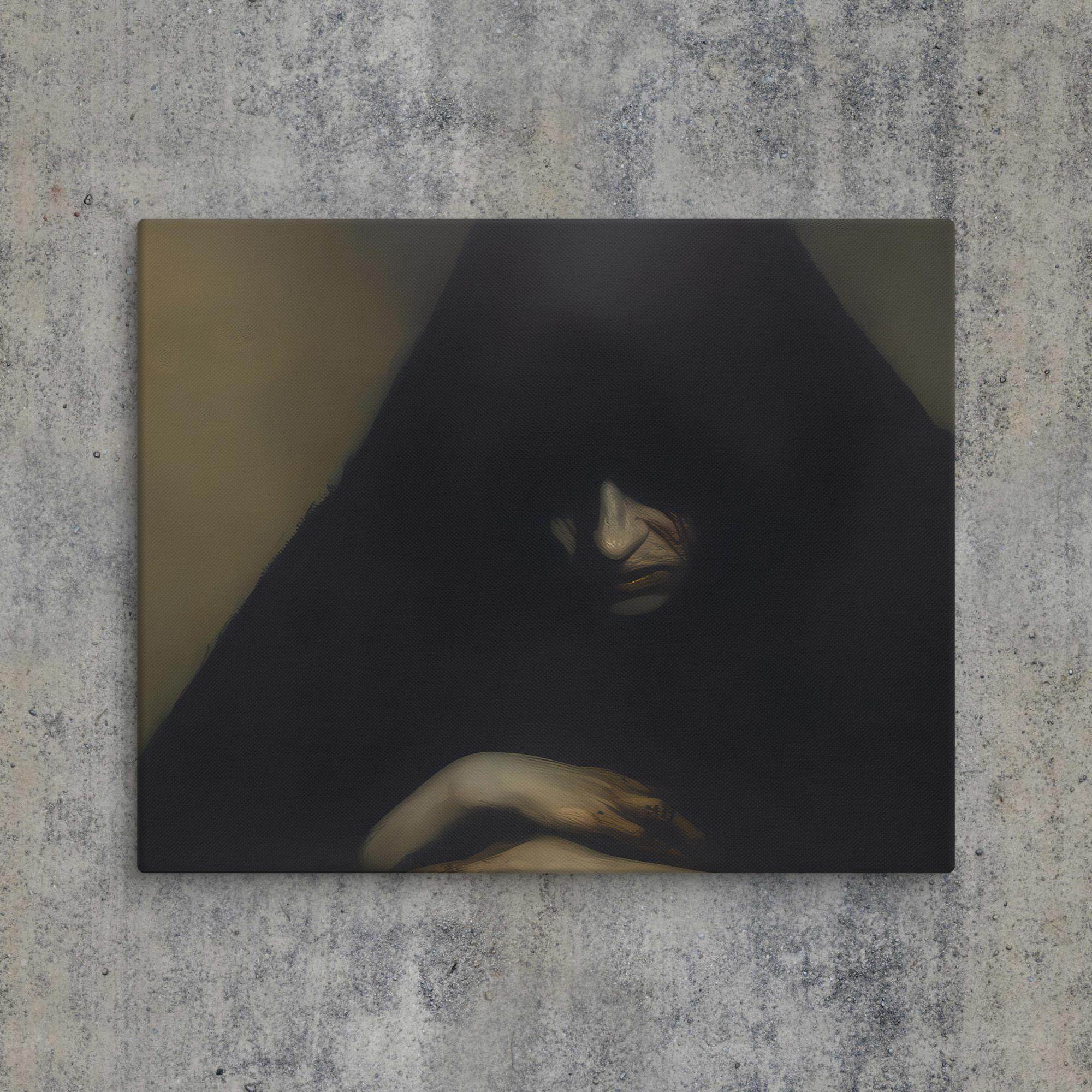 Repent Dark Aesthetic Canvas - Pale Blood Store