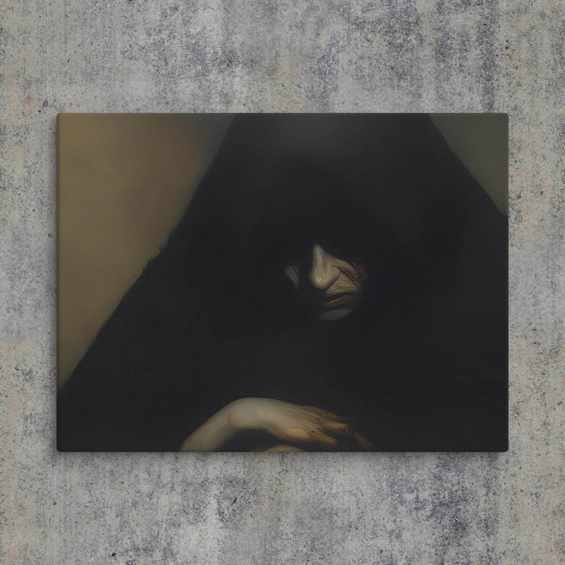 Repent Dark Aesthetic Canvas - Pale Blood Store