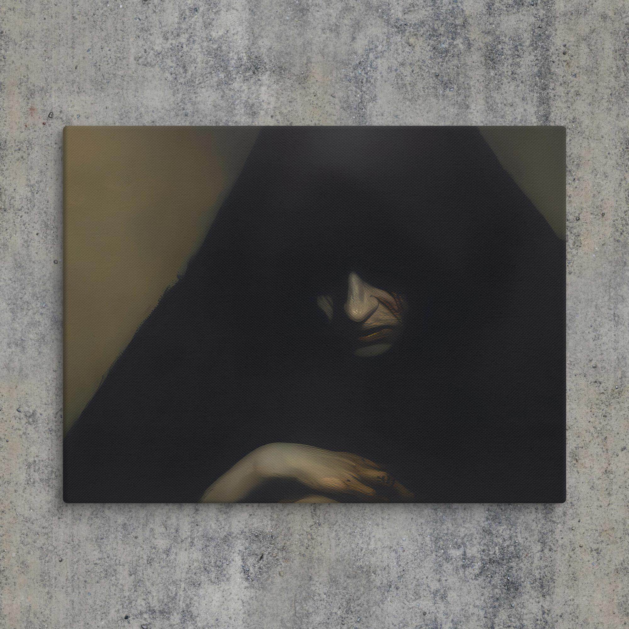 Repent Dark Aesthetic Canvas - Pale Blood Store