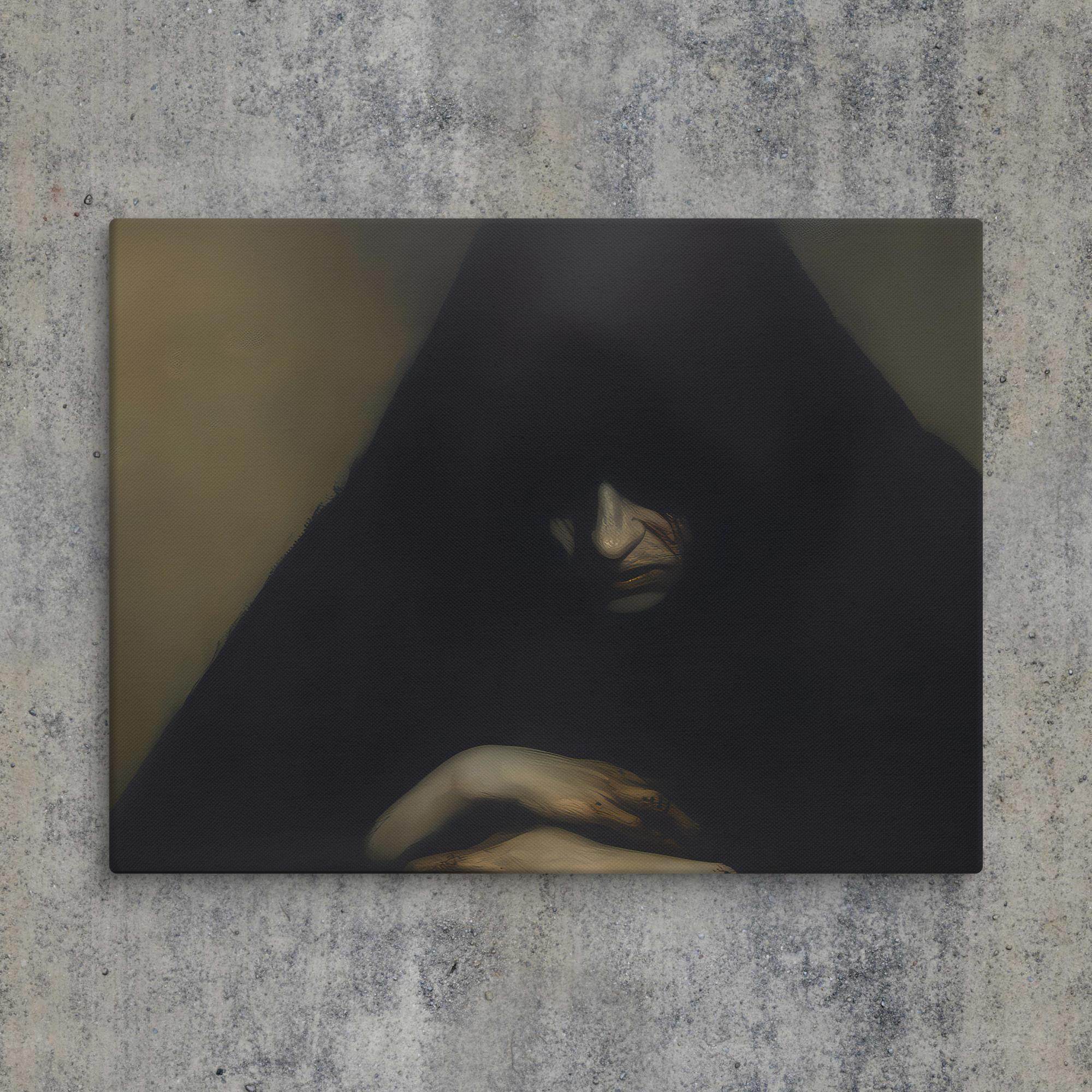 Repent Dark Aesthetic Canvas - Pale Blood Store