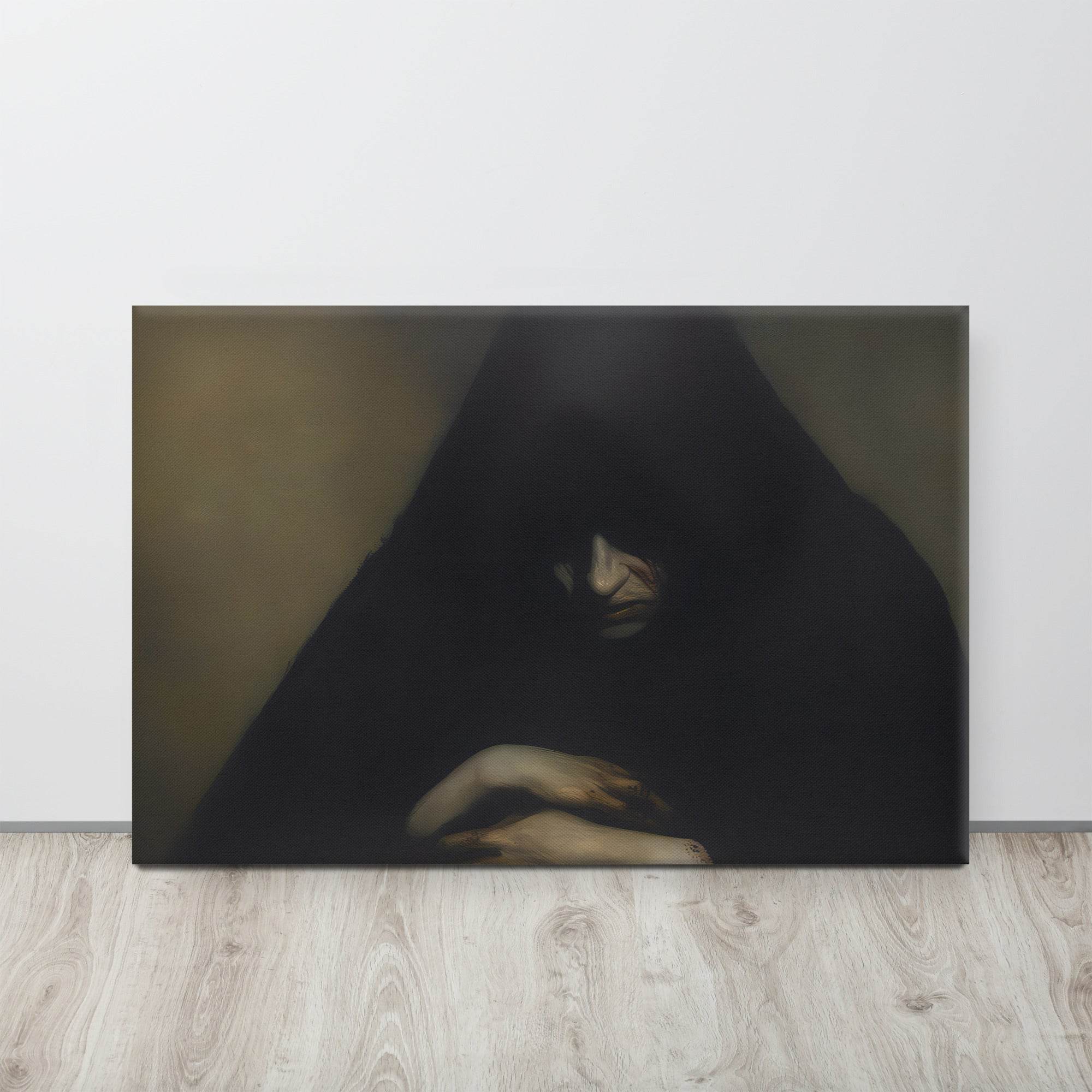 Repent Dark Aesthetic Canvas - Pale Blood Store