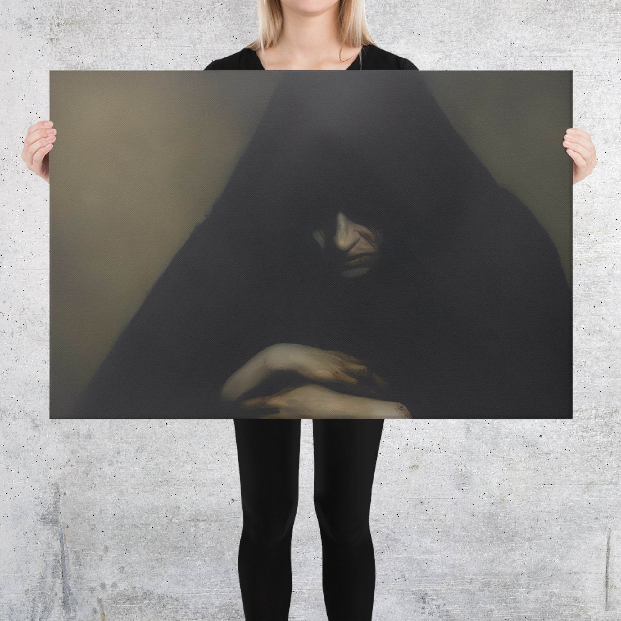 Repent Dark Aesthetic Canvas - Pale Blood Store