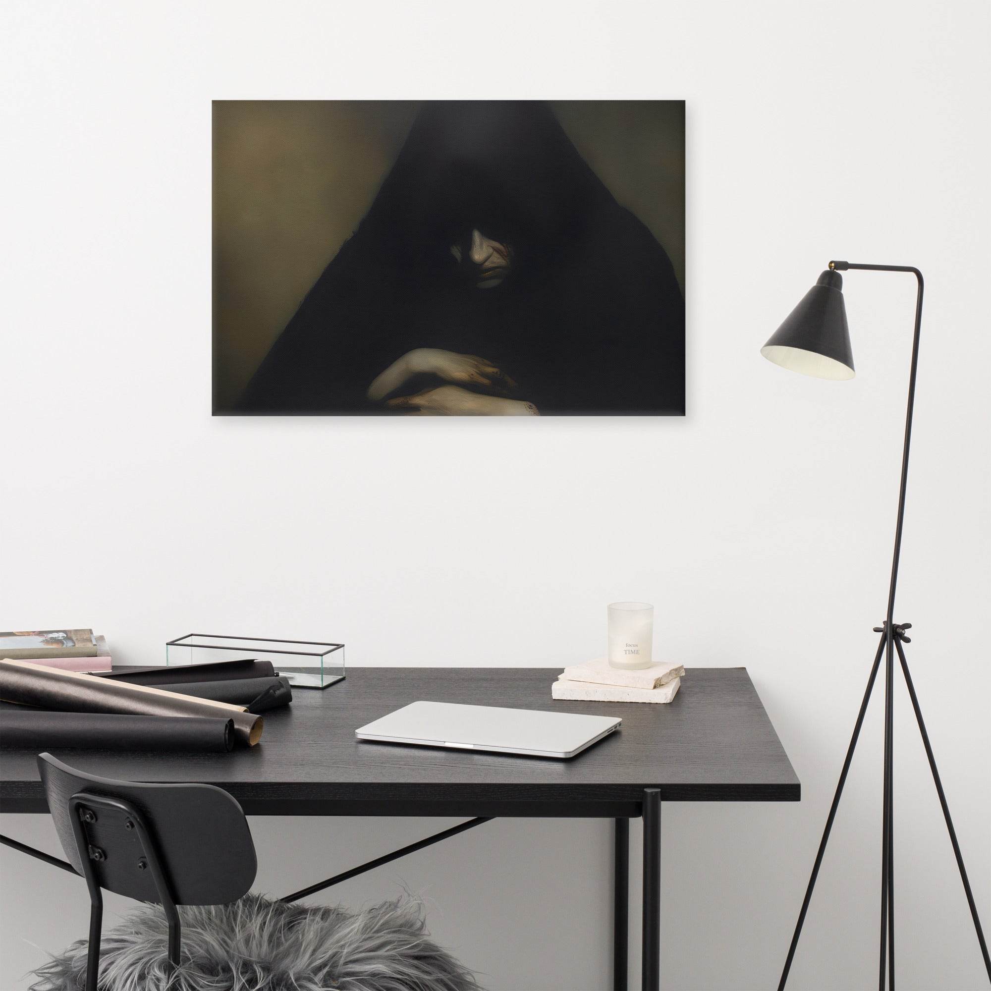 Repent Dark Aesthetic Canvas - Pale Blood Store