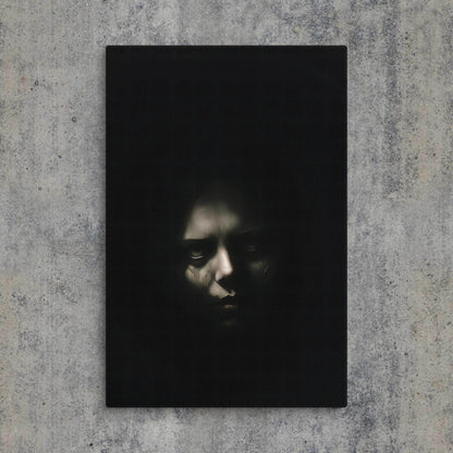 Shadowed Terror Goth Aesthetic Canvas - Pale Blood Store