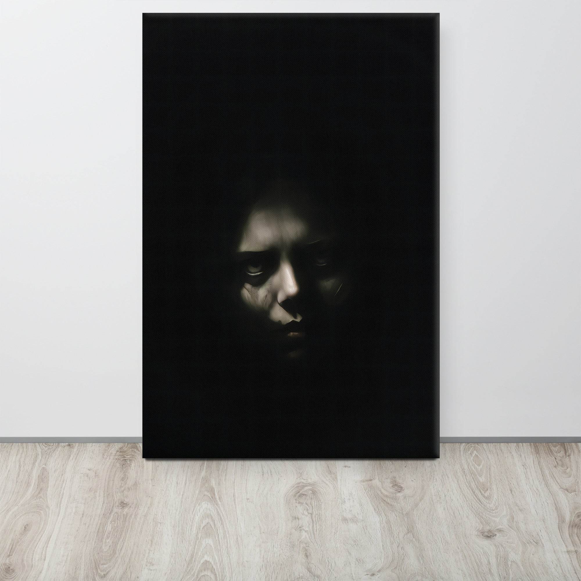 Shadowed Terror Goth Aesthetic Canvas - Pale Blood Store