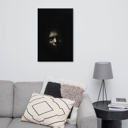Shadowed Terror Goth Aesthetic Canvas - Pale Blood Store