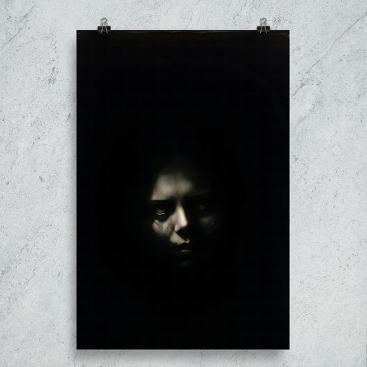 Shadowed Terror Goth Aesthetic Poster - Pale Blood Store