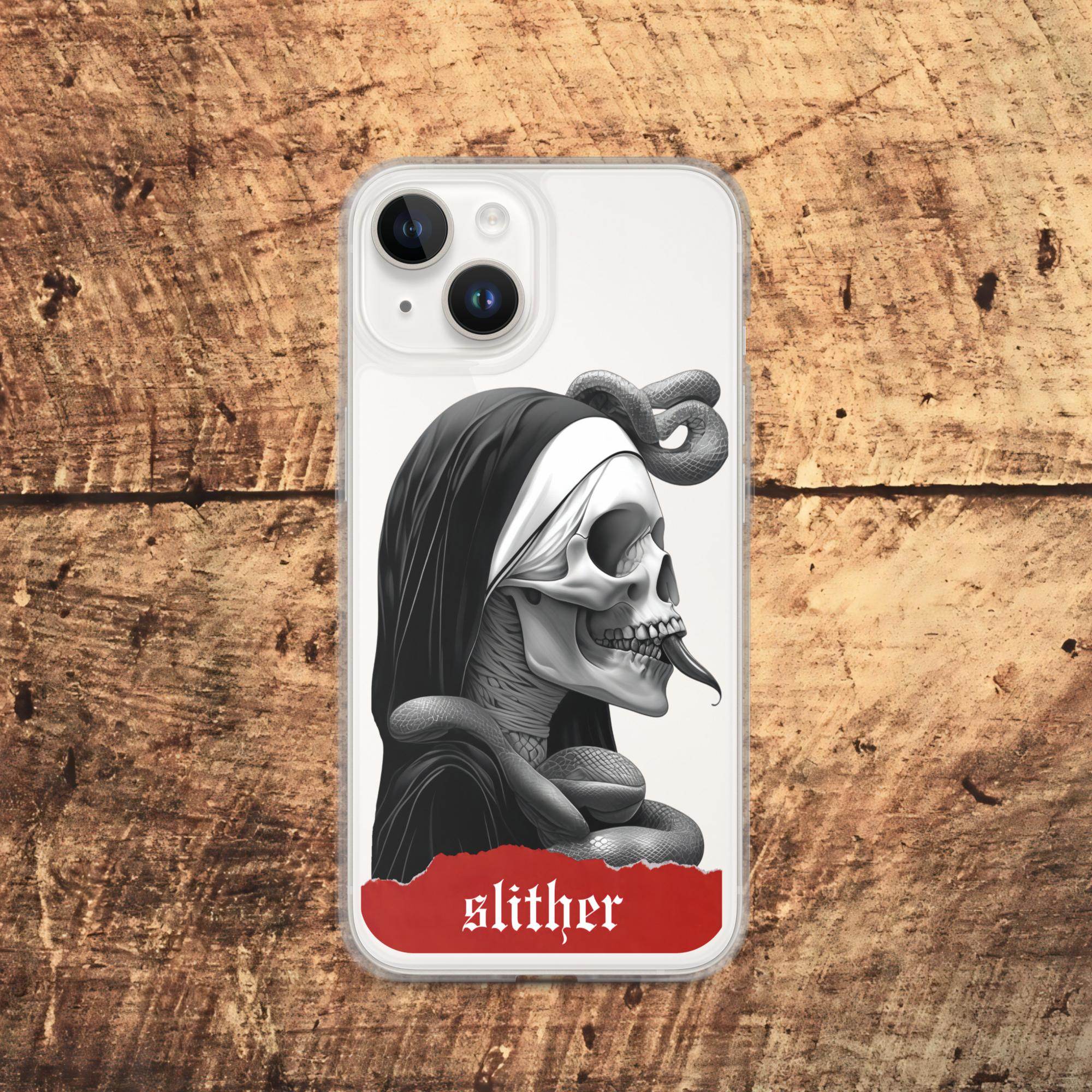 Slither Sister Clear Case for iPhone® - Pale Blood Store