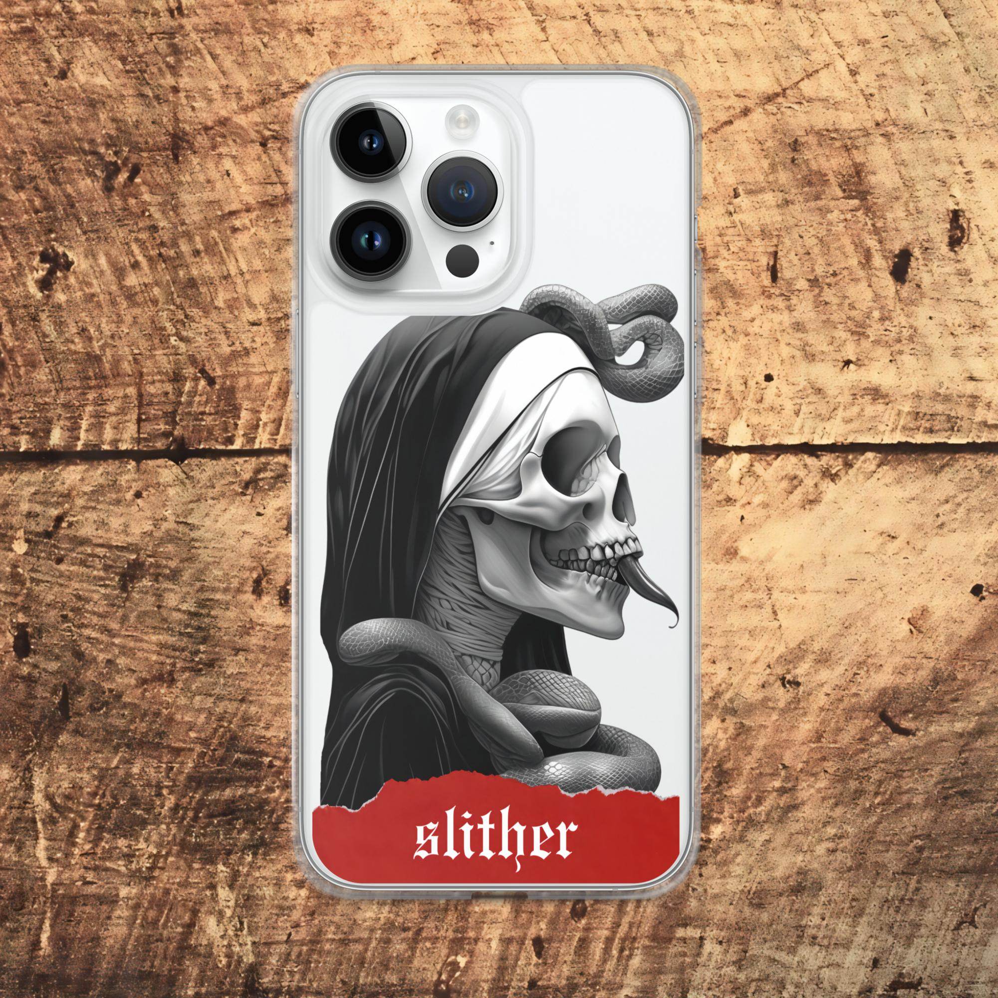 Slither Sister Clear Case for iPhone® - Pale Blood Store